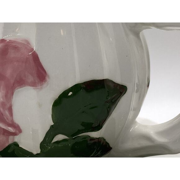 Pacific Rim Rosebud Tea Cups and Saucers with Raised Rose Design - Set Of 2 - Picture 10 of 10